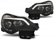 Přední světla s LED denními světly Opel Corsa D 11-14 černá