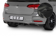 Spoiler pod zadní nárazník CSR - VW Golf 7 17-19 černý lesklý