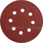 Brusný papír 125 mm P100 s otvory 5 ks suchý zip