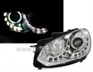 Přední světla angel eyes CCFL s LED VW Golf VI/6 chrom