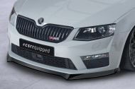 Spoiler pod přední nárazník CSR CUP pro Škoda Octavia 3 (Typ 5E) RS - carbon look matný