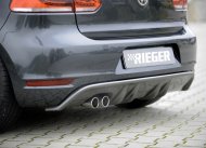 Rieger tuning vložka zadního nárazníku pro Volkswagen Golf VI Cabrio, Golf VI GTD 3/5-dvéř - ABS,...