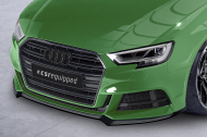 Spoiler pod přední nárazník CSR CUP pro Audi A3 S-Line / S3 8V - černý lesklý