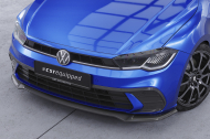 Spoiler pod přední nárazník CSR CUP pro VW Polo 6 2G (Typ AW) - carbon look lesklý