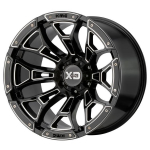 Alloy wheel XD841 Boneyard Gloss Black Milled XD Series