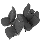 Seat cover set neoprene black Rough Country