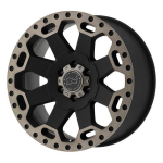 Alloy wheel Matte Black/Machined Dark Warlord Black Rhino