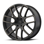 Alloy wheel Kunene Matte Black/Dark Tint Milled Black Rhino