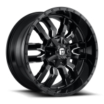 Alloy wheel D595 Sledge Gloss Black Milled Fuel