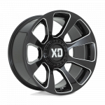 Alloy wheel XD854 Reactor Gloss Black Milled XD Series