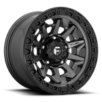 Alloy wheel D716 Covert Matte GUN Metal Black Bead Ring Fuel