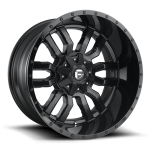 Alloy wheel D596 Sledge Matte Black Gloss Black LIP Fuel