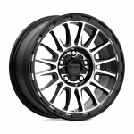 Alloy wheel KM542 Impact Satin Black Machined KMC