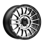 Alloy wheel KM542 Impact Satin Black Machined KMC