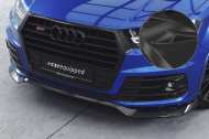 Spoiler pod přední nárazník CSR CUP pro Audi Q7 (4M) S-Line / SQ7 (4M) - carbon look lesklý