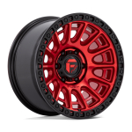 Alloy wheel D834 Cycle Candy RED W/ Black Ring Fuel