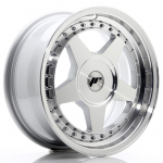 JR Wheels JR6 17x9 ET20-35 BLANK Silver Machined Face