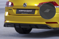 Spoiler pod zadní nárazník, difuzor VW Golf 7 Variant Basic - Černá struktura