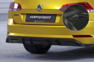 Spoiler pod zadní nárazník, difuzor VW Golf 7 Variant Basic - Černý lesklý