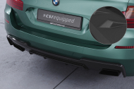 Spoiler pod zadní nárazník, difuzor BMW 5 F10/F11 550i/550d M-Paket - Černá struktura