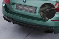 Spoiler pod zadní nárazník, difuzor BMW 5 F10/F11 550i/550d M-Paket - Černý lesklý