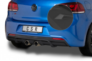 Spoiler pod zadní nárazník, difuzor VW Golf 6 R - Černá struktura