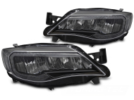 Přední světla s LED pro SUBARU WRX 2008-2014 černá