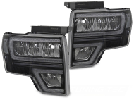 Přední světla s LED pro Ford F150 MK12 2008-2014 černá