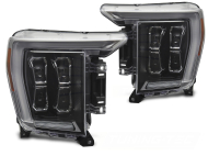 Přední světla s LED pro Ford F150 MK14 2020-2023 černá