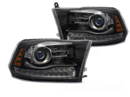 Přední světla s LED pro DODGE RAM 2009-2018 černá