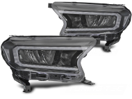 Přední světla LED pro FORD RANGER V 2016-2022 černá