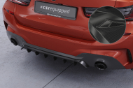 Spoiler pod zadní nárazník, difuzor CSR pro BMW 3 G20 / G21 2019-2022 - carbon look lesklý