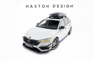Spojler pod nárazník lipa V.4 Škoda Octavia RS Mk4 černý lesklý plast
