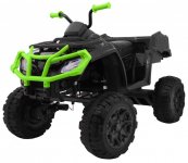 Elektrická čtyřkolka All-terrain Quad vehicle 4 x 4 černá/zelená