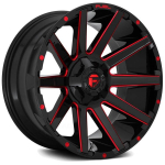 Alloy wheel D643 Contra Gloss Black/Candy Red Fuel
