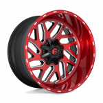 Alloy wheel D691 Triton Candy RED Milled Fuel