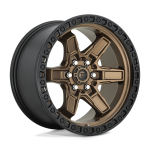 Alloy wheel D699 Kicker Matte Bronze Black Bead Ring Fuel