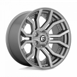 Alloy wheel D713 Rage Platinum Brushed GUN Metal Tinted Clear Fuel