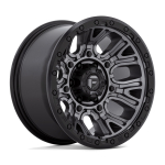 Alloy wheel D825 Traction Matte Gunmetal W/ Black Ring Fuel