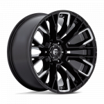 Alloy wheel D849 Rebar Gloss Black Milled Fuel