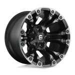 Alloy wheel D851 Vapor Matte Black Gray Tint Fuel