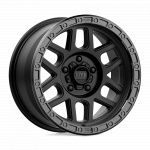 Alloy wheel KM544 Mesa Satin Black W/ Gloss Black LIP KMC