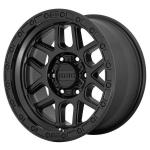 Alloy wheel KM544 Satin Black/Gloss Black Lip KMC