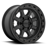 Alloy wheel KM548 Chase Satin Black W/ Gloss Black LIP KMC