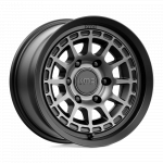 Alloy wheel KM719 Canyon Satin Black W/ Gray Tint KMC
