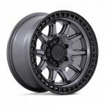 Alloy wheel Matte Gunmetal W/ Matte Black LIP Calico Black Rhino