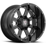 Alloy wheel XD825 Buck 25 Gloss Black Milled XD Series