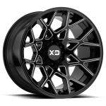 Alloy wheel XD831 Chopstix Gloss Black Milled XD Series