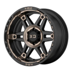 Alloy Wheel XD840 Spy II Satin Black/Dark Tint XD Series