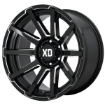 Alloy wheel XD847 Outbreak Gloss Black Milled XD Series